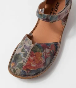 Rosalie 42 Graphit Leather Flat Shoes