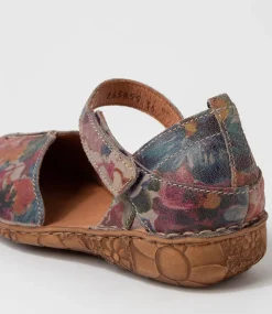 Rosalie 42 Graphit Leather Flat Shoes