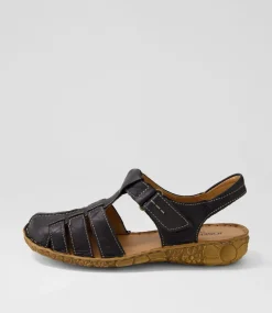 Rosalie 48 Schwarz Leather Flat Shoes