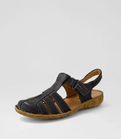 Rosalie 48 Schwarz Leather Flat Shoes