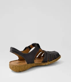 Rosalie 48 Schwarz Leather Flat Shoes