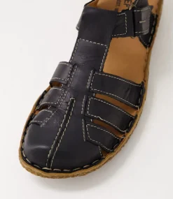 Rosalie 48 Schwarz Leather Flat Shoes