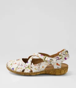 Rosalie 13 Weiss Multi Leather Flat Shoes