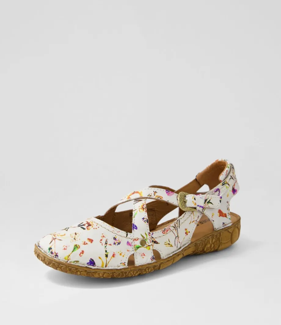 Rosalie 13 Weiss Multi Leather Flat Shoes