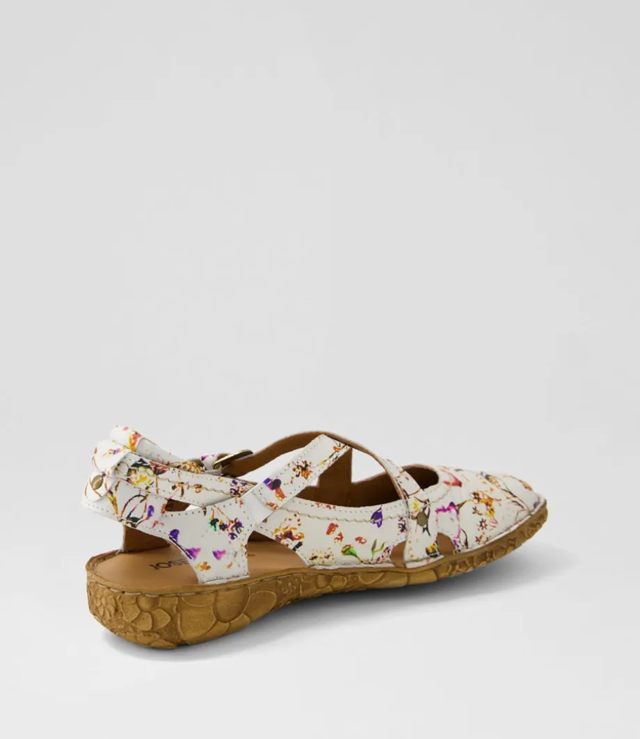 Rosalie 13 Weiss Multi Leather Flat Shoes