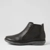 Rosiel Black Leather Chelsea Boots
