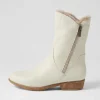 Rudo Almond Natural Leather Fur Calf Boots