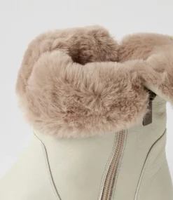 Rudo Almond Natural Leather Fur Calf Boots