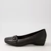 Ryan Black Leather Heels