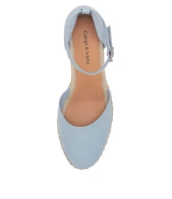 Rylen Denim Natural Rope Leather Wedges
