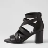 Sadals Black Leather Sandals