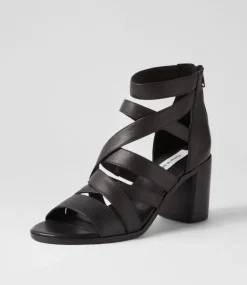 Sadals Black Leather Sandals