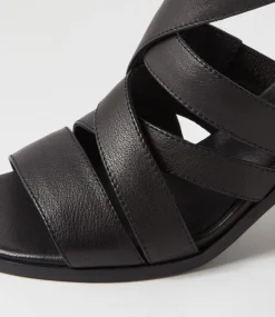 Sadals Black Leather Sandals