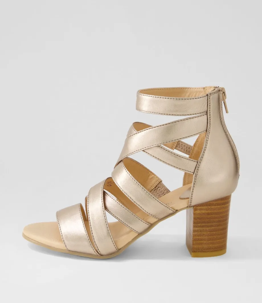 Sadals Champagne Leather Sandals