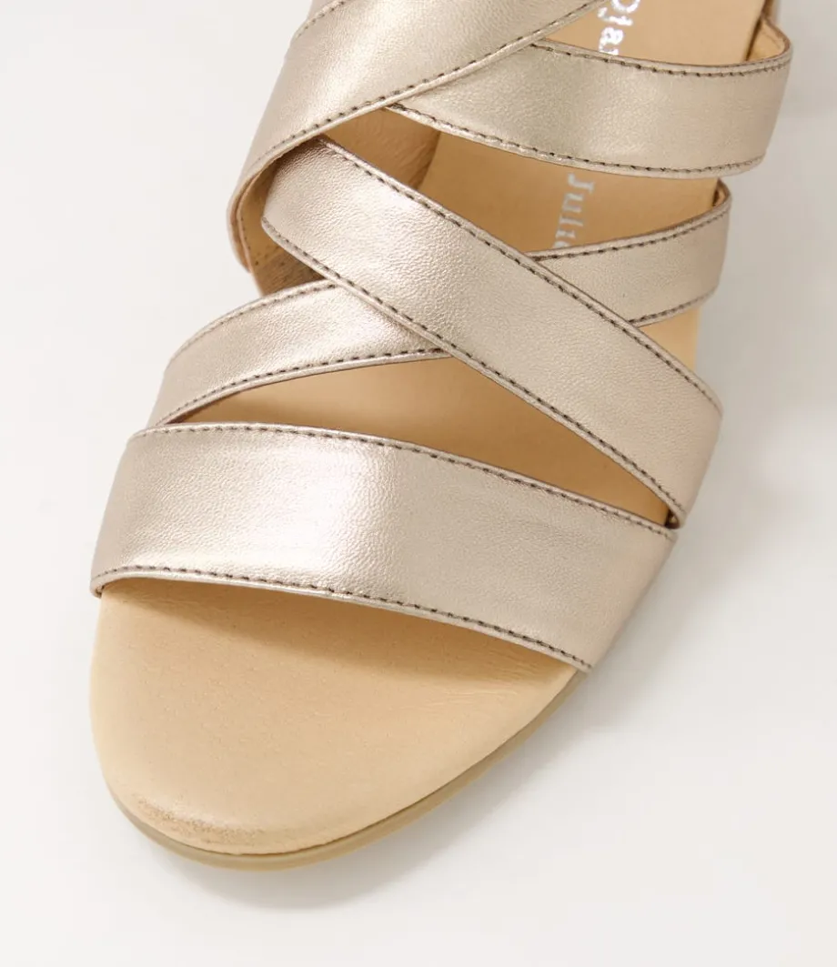 Sadals Champagne Leather Sandals