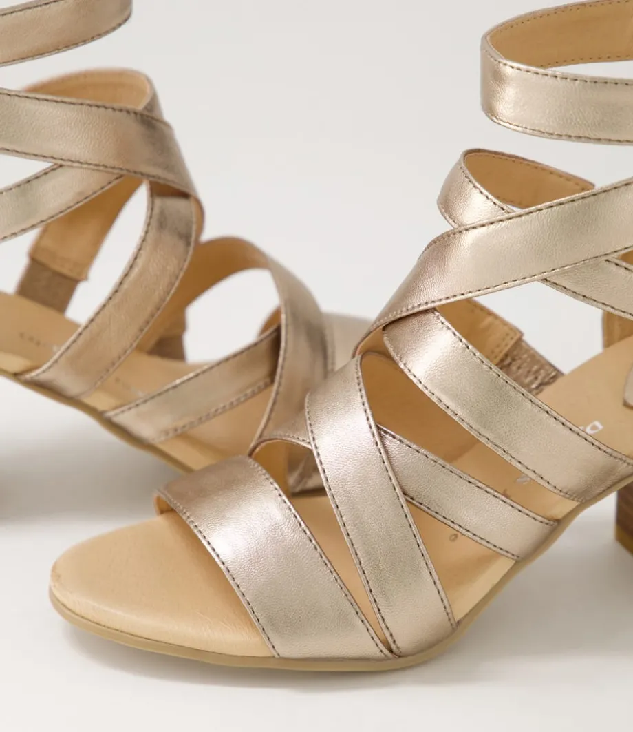 Sadals Champagne Leather Sandals