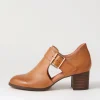 Sanfort New Tan Choc Leather Heels