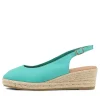 Saniarly Light Emerald Rope Leather Sandals
