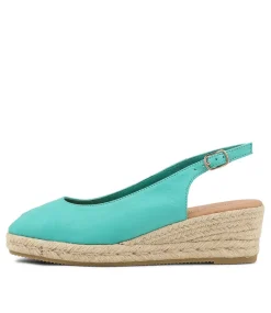 Saniarly Light Emerald Rope Leather Sandals