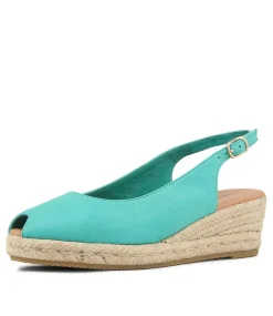 Saniarly Light Emerald Rope Leather Sandals