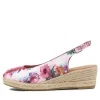 Saniarly Poppy Print Rope Leather Sandals