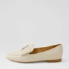 Sanne Almond Gold Jewels Leather Loafers