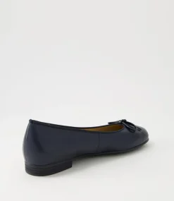 Sardinia 29 Blau Leather Ballet Flats