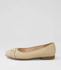 Sardinia 14 Sand Leather Ballet Flats