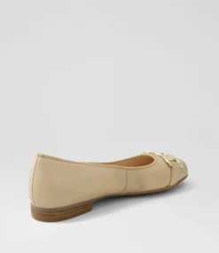 Sardinia 14 Sand Leather Ballet Flats