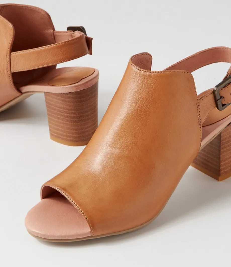 Sauda Tan Leather Sandals