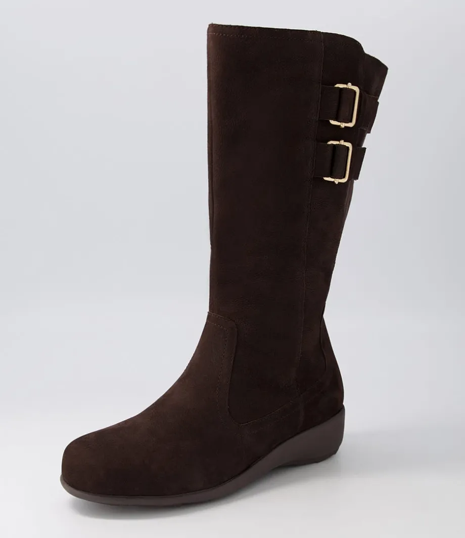 Sawyer Xf Choc Tumble Nubuck Knee High Boots