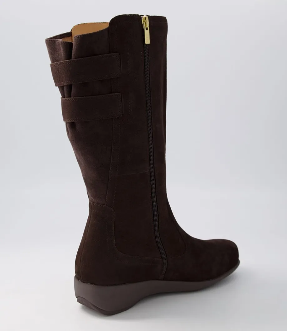 Sawyer Xf Choc Tumble Nubuck Knee High Boots
