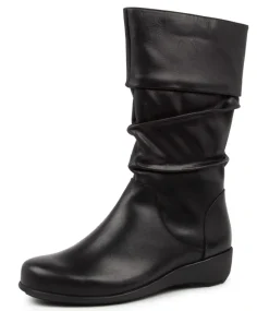 Seattle Xf Black Leather Calf Boots
