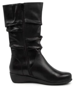 Seattle Xf Black Leather Calf Boots