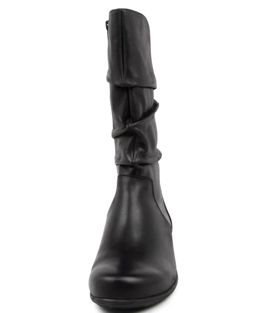 Seattle Xf Black Leather Calf Boots