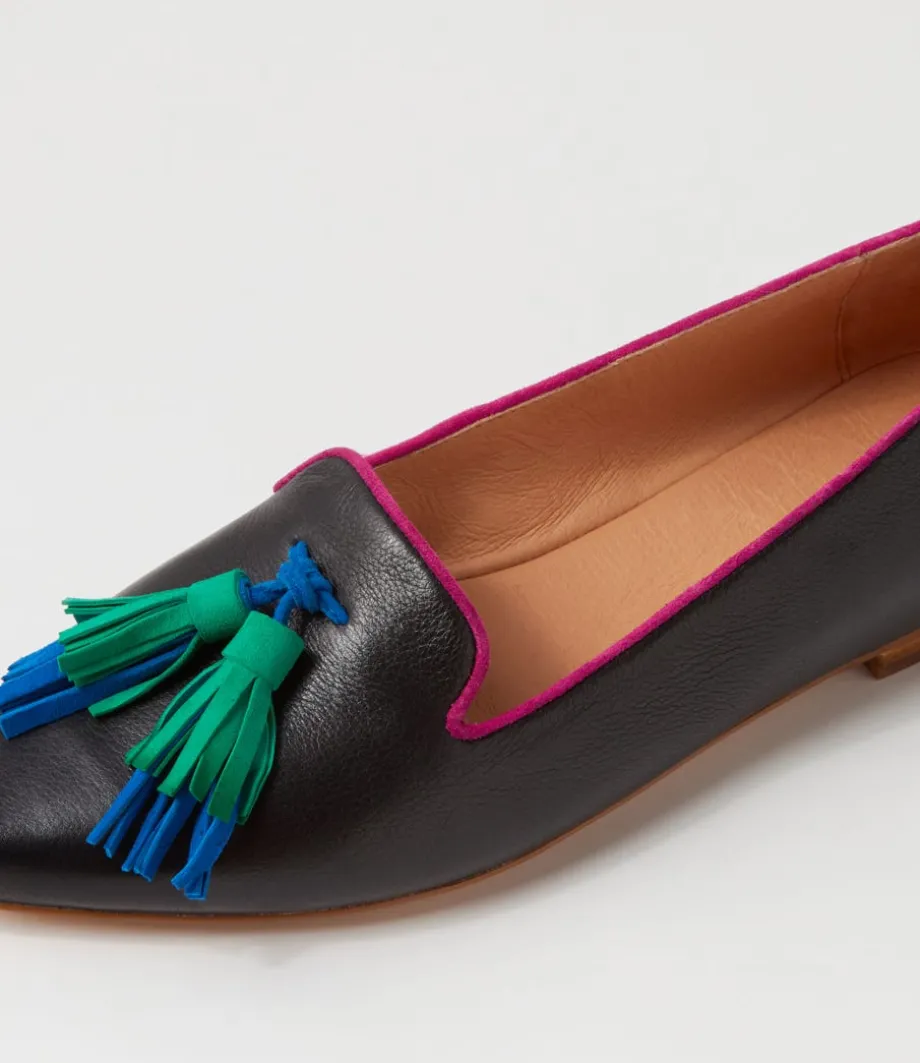 Sebras Black Multi Loafers