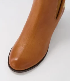 Sedna New Tan Choc Leather Chelsea Boots