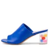Shae Cobalt Leather Sandals