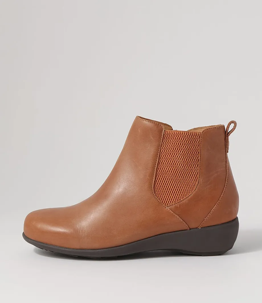 Shanghai Xf Tan Choc Leather Chelsea Boots