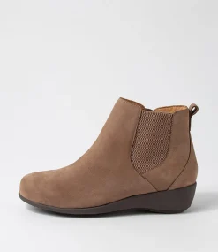 Shanghai Xf Taupe Tumble Nubuck Chelsea Boots