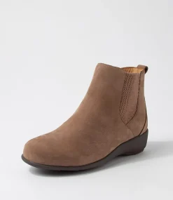 Shanghai Xf Taupe Tumble Nubuck Chelsea Boots