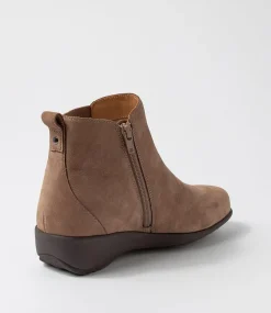 Shanghai Xf Taupe Tumble Nubuck Chelsea Boots