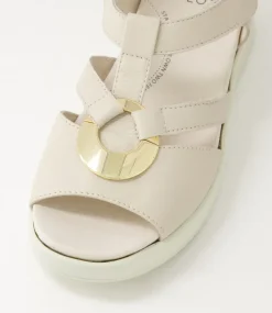 Sharrell Xw Almond Leather Sandals