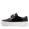 Shelina Black Patent Leather Sneakers Ws