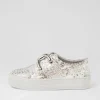 Shelina Misty Multi Croc Leather Sneakers