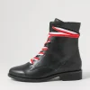Sherril Xf Black Leather Ankle Boots