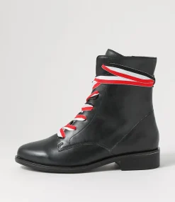 Sherril Xf Black Leather Ankle Boots