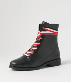 Sherril Xf Black Leather Ankle Boots