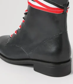 Sherril Xf Black Leather Ankle Boots