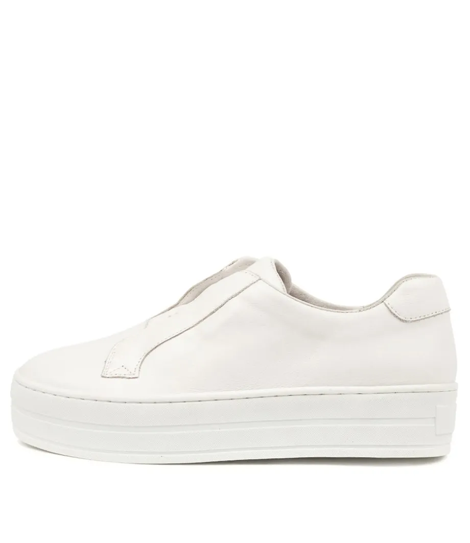 Shia White Leather